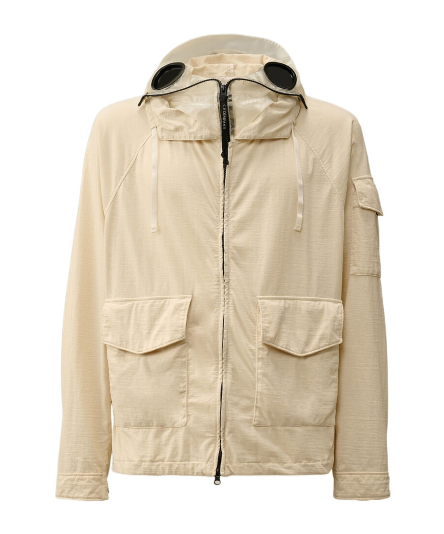 C.p. Company C.p.company Ivory Nylon Explorer Jacket In Neutral