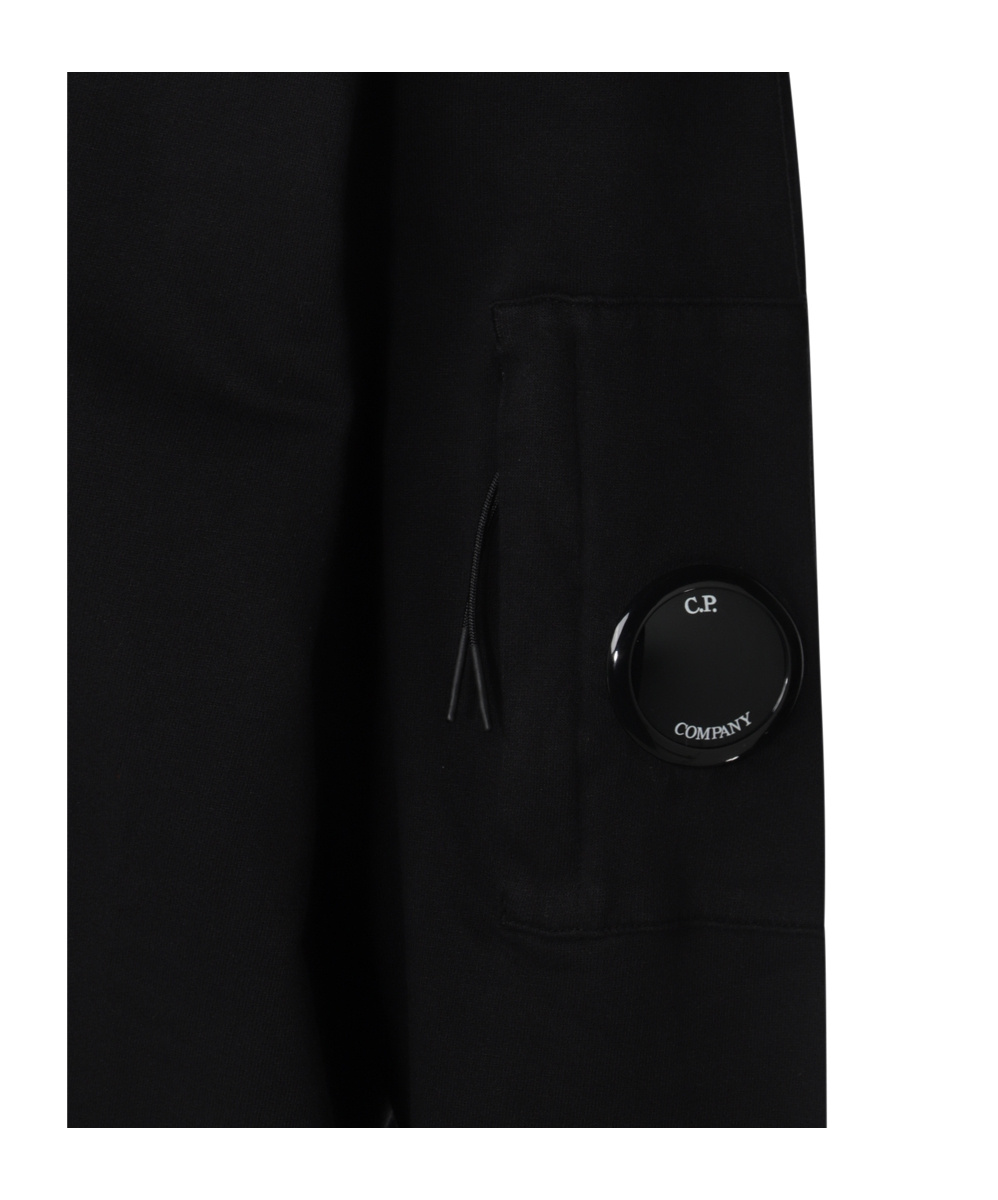 C.p. Company Cotton Crewneck Sweatshirt In Black