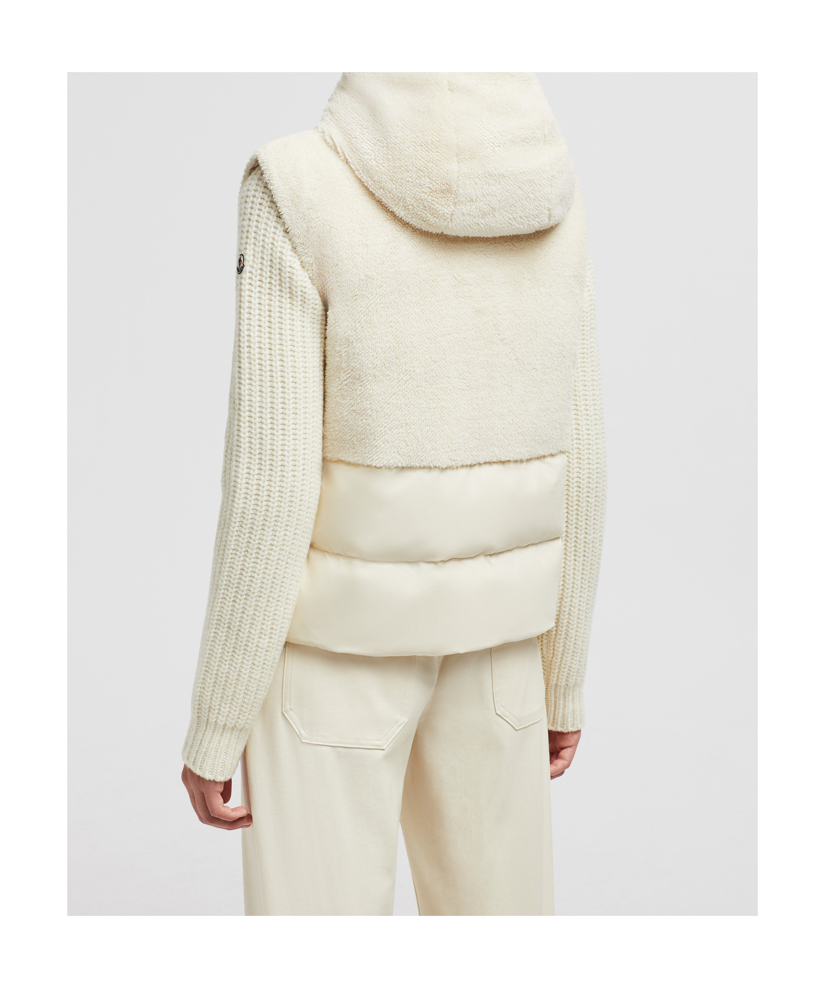 Moncler Teddy Capsule Floy Down Vest In White