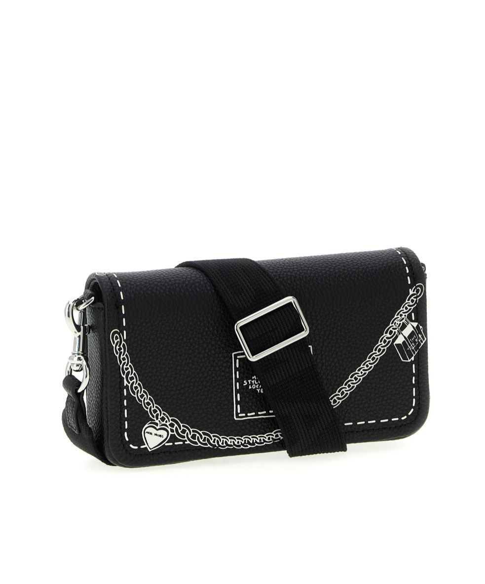 Marc Jacobs Printed Crossbody Bag In Black