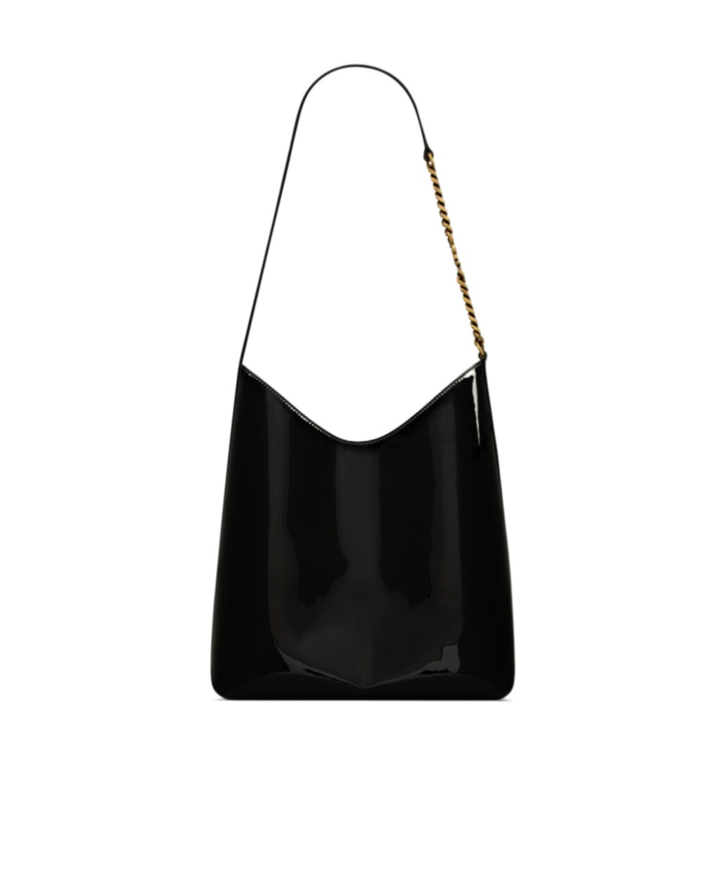 Saint Laurent Mini Rendez-vous Leather Shoulder Bag In Black