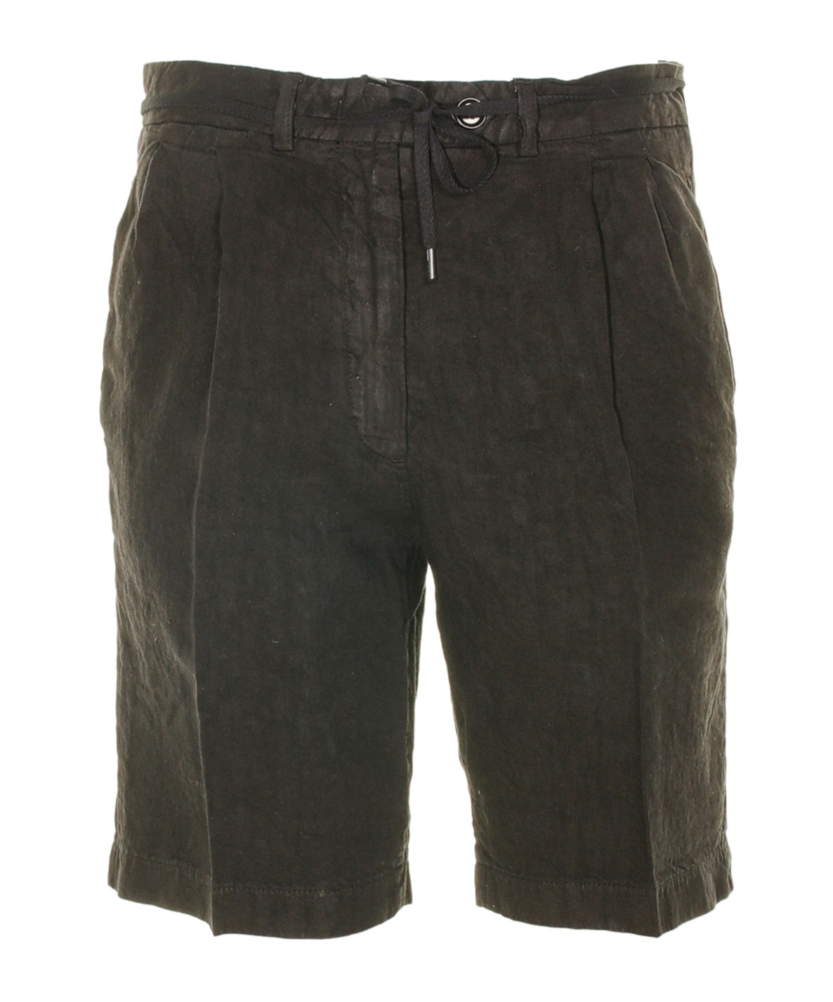 Aspesi Tie-waist Straight Fit Shorts In Black