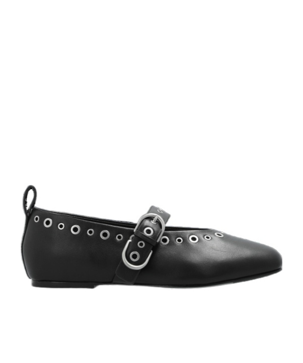 Rag & Bone Black Spire Mary Jane Ballerina Flats In Black