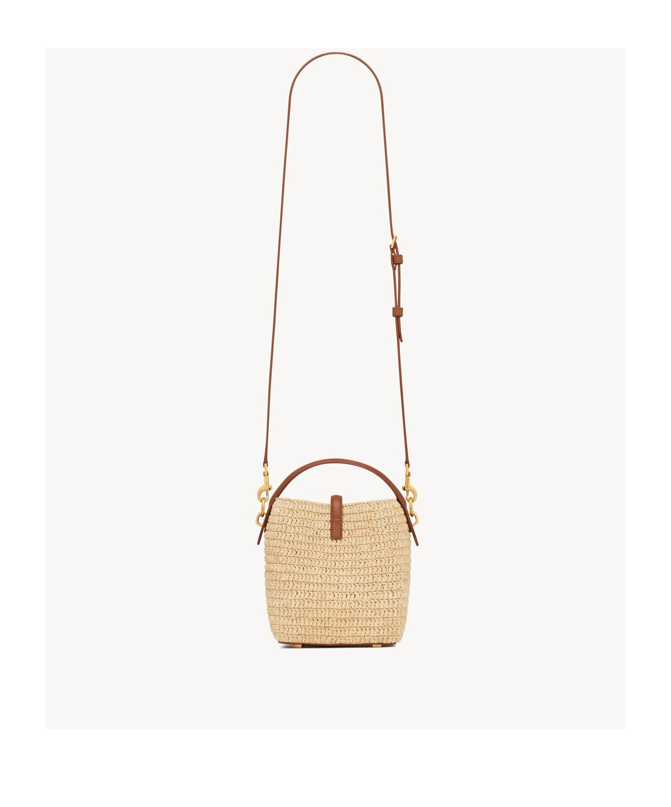 Saint Laurent Le 37 Mini Bucket Bag In Natural