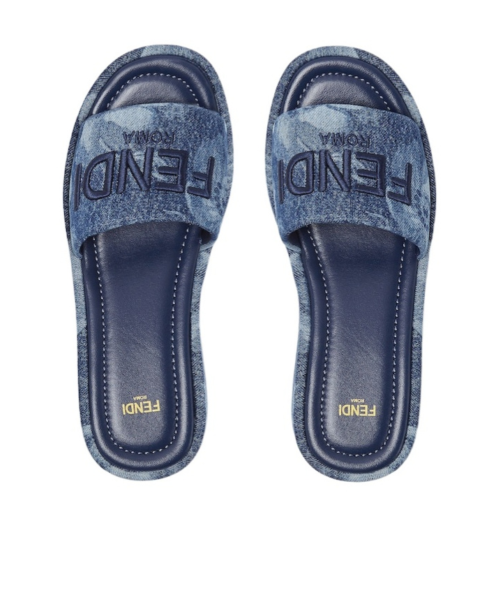 Fendi Sunny Slides With Open Toe And Platform Sole