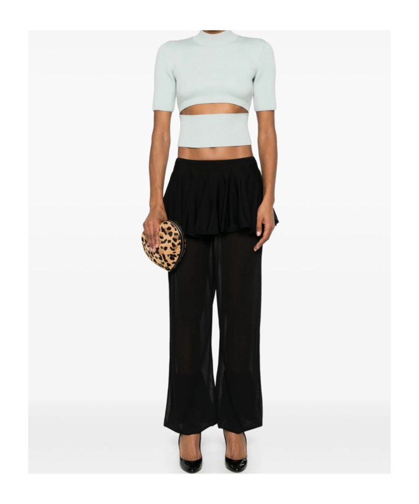 Alaïa Pleated Casual Pants In Black