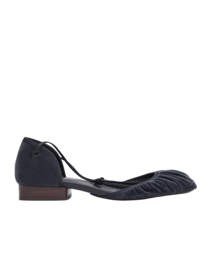 Lemaire Micro Ballerina Flat In Black
