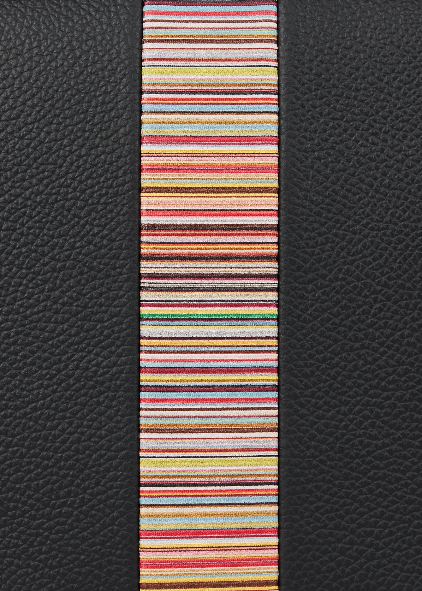 Paul Smith Signature Stripe Trim Messenger Bag In Black