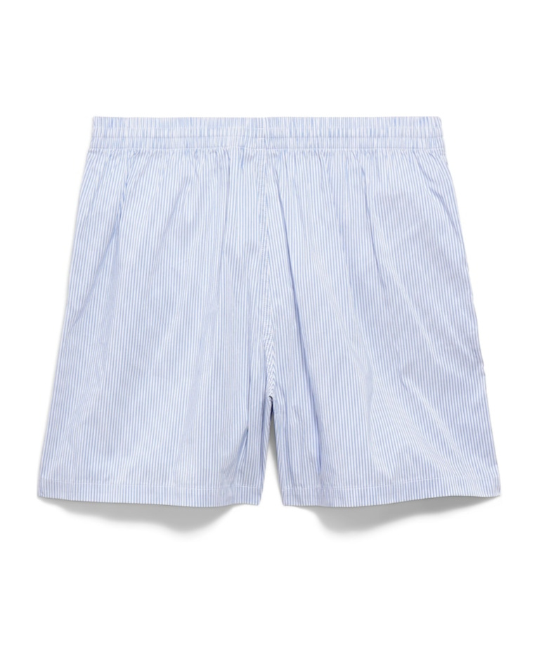 Balenciaga Embroidered Nylon Swimming Shorts In Blue