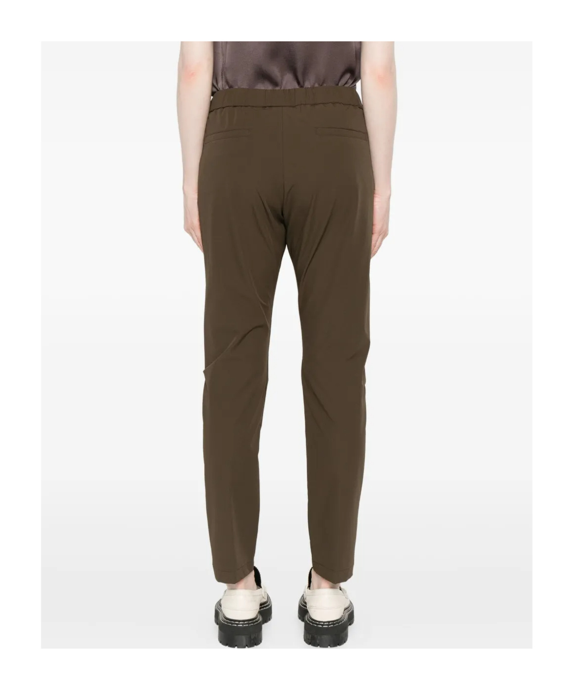Herno Pleated Drawstring Trousers In Green
