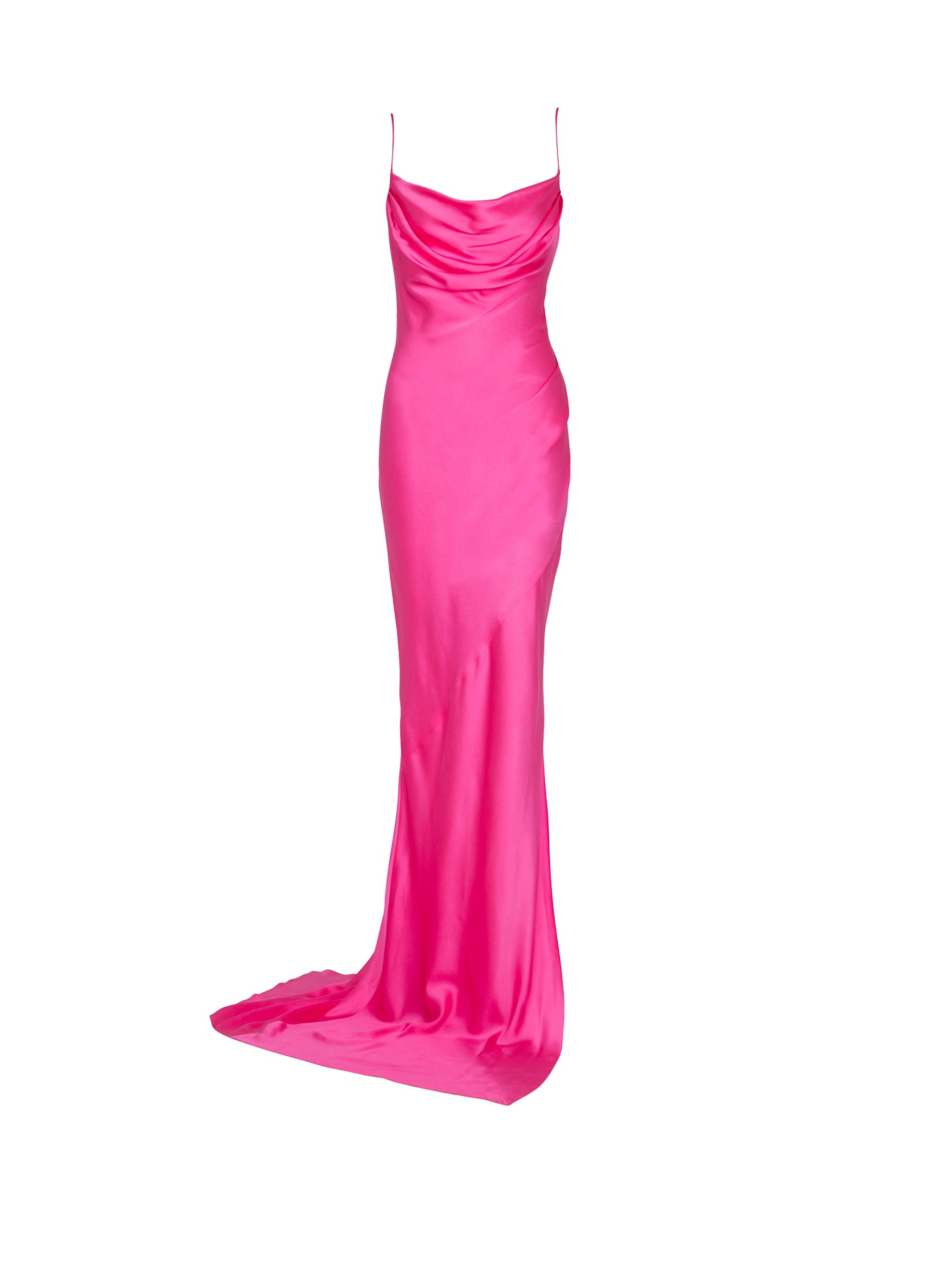 Balmain Slit Knit Dress In Pink