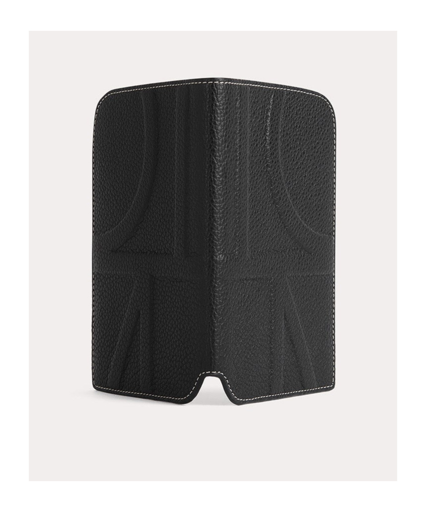 Totême Monogram Embossed Wallet In Black