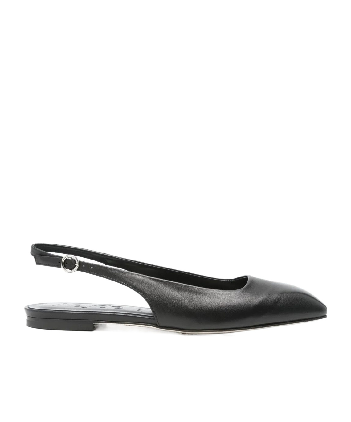 Aeyde 10mm Geraldine Napa Slingback Flats In Black