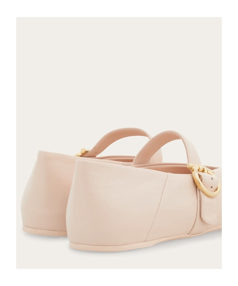 Ferragamo Gancini-buckle Ballet Flats
