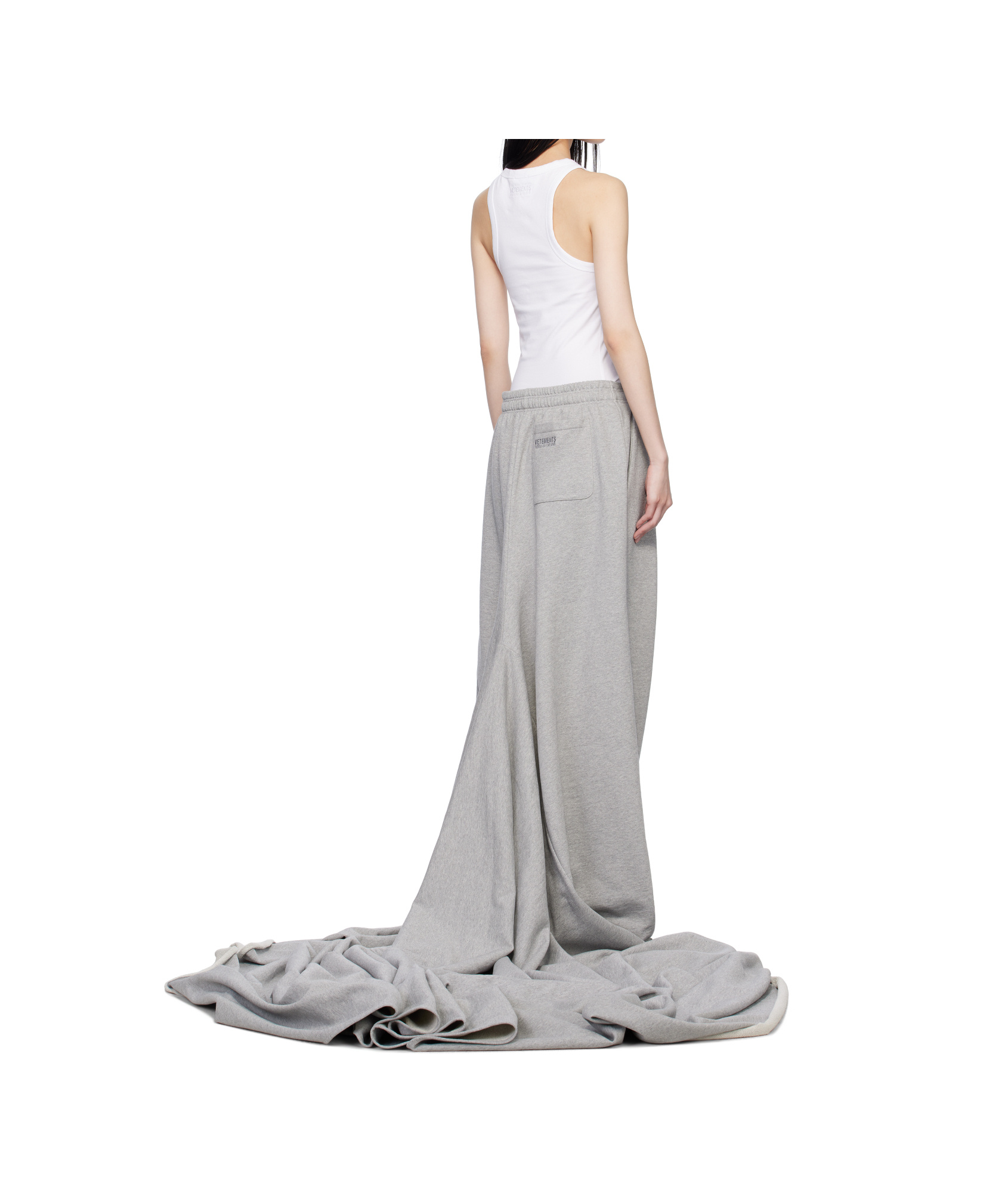 Vetements Elastic Waist Track Pants In Grey