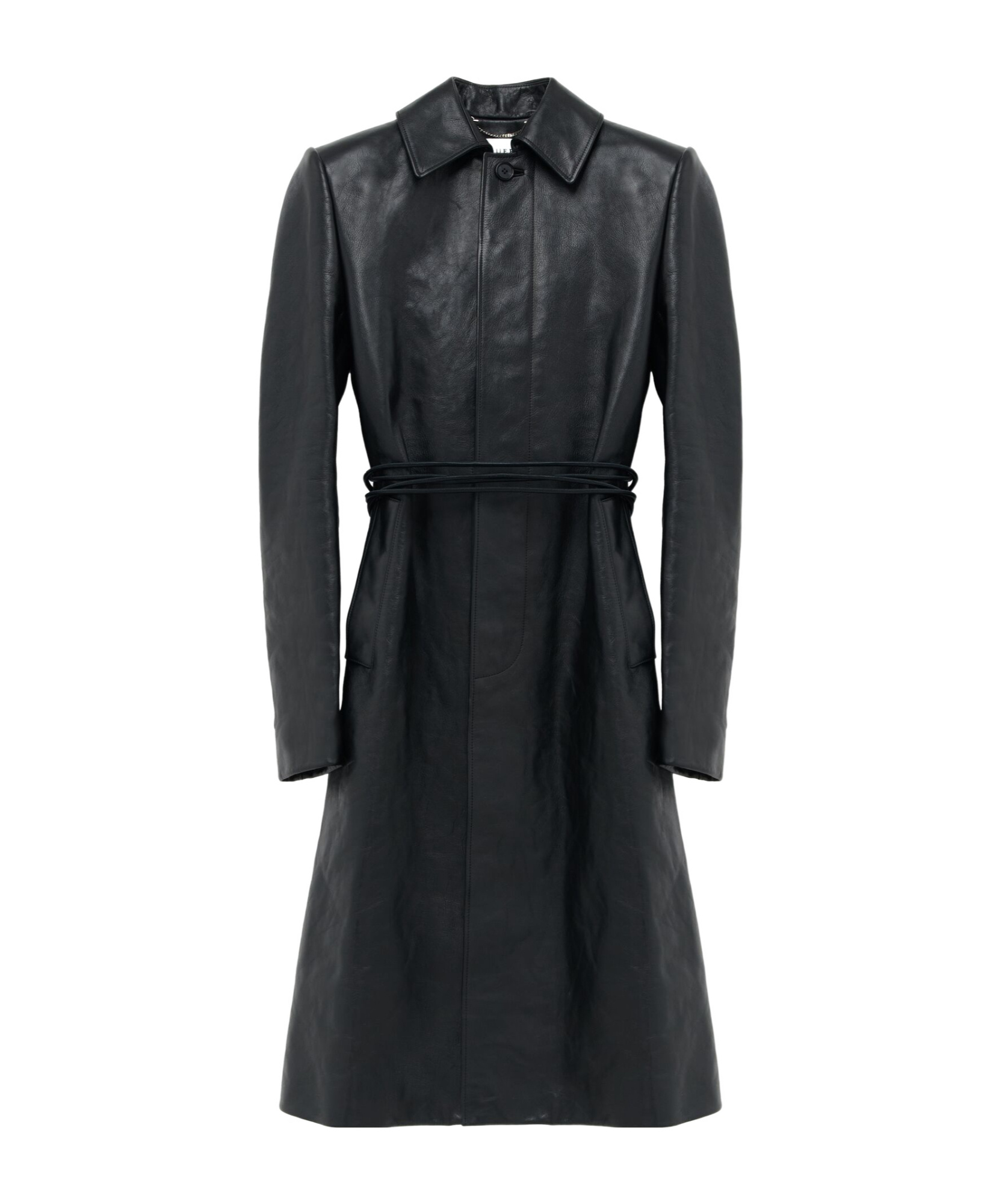 Alexander Mcqueen Shoulder Leather Jacket In Black