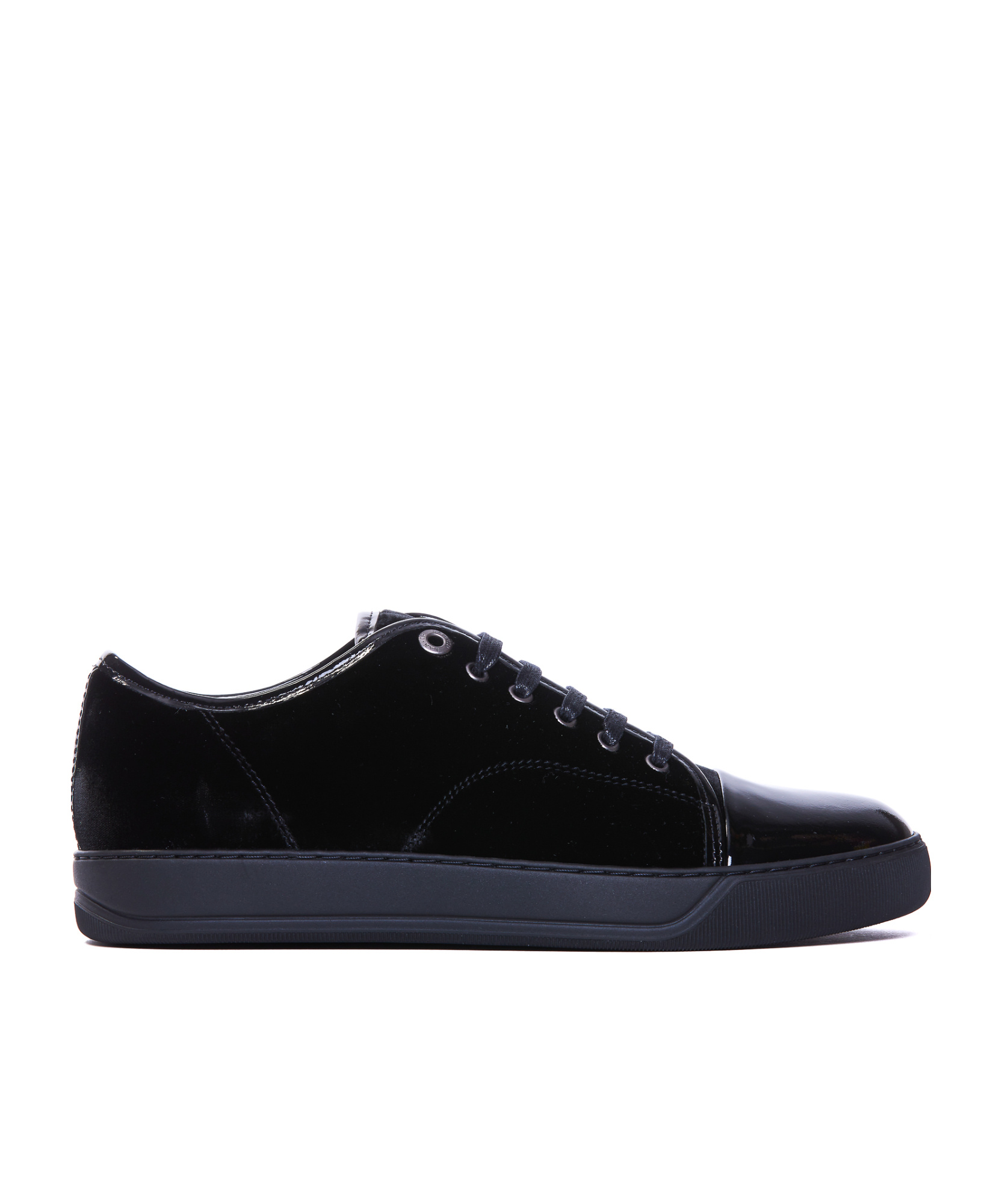Lanvin Lace-up Low-cut Casual Shoes In Black