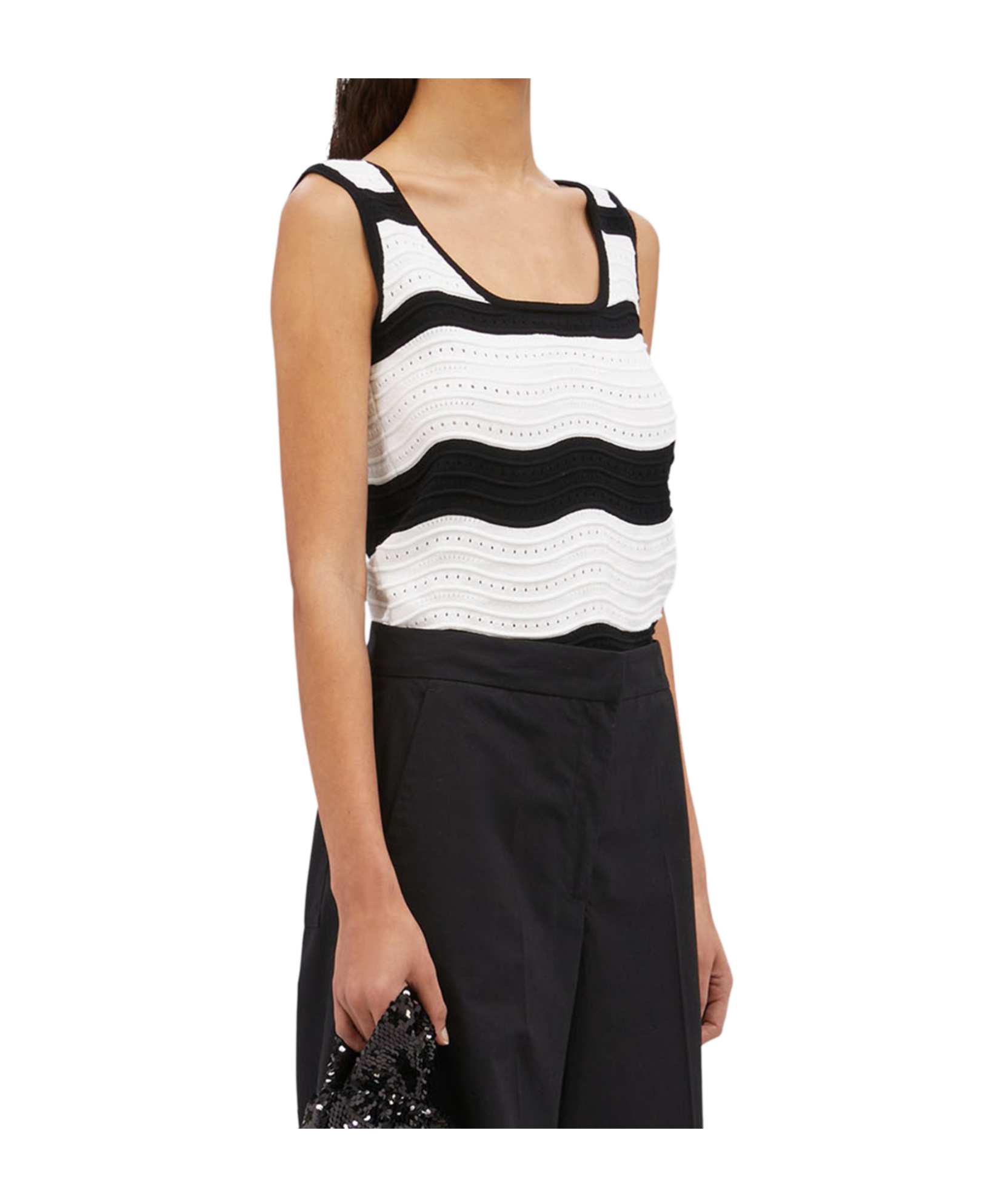 Msgm Striped Tank Top
