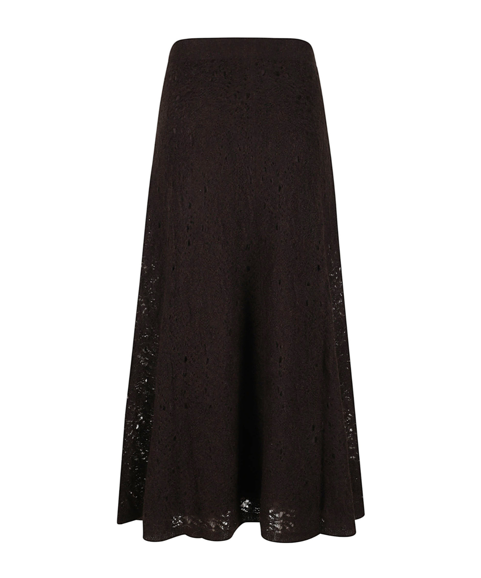 D Exterior Pleated Detail Skirt In Black