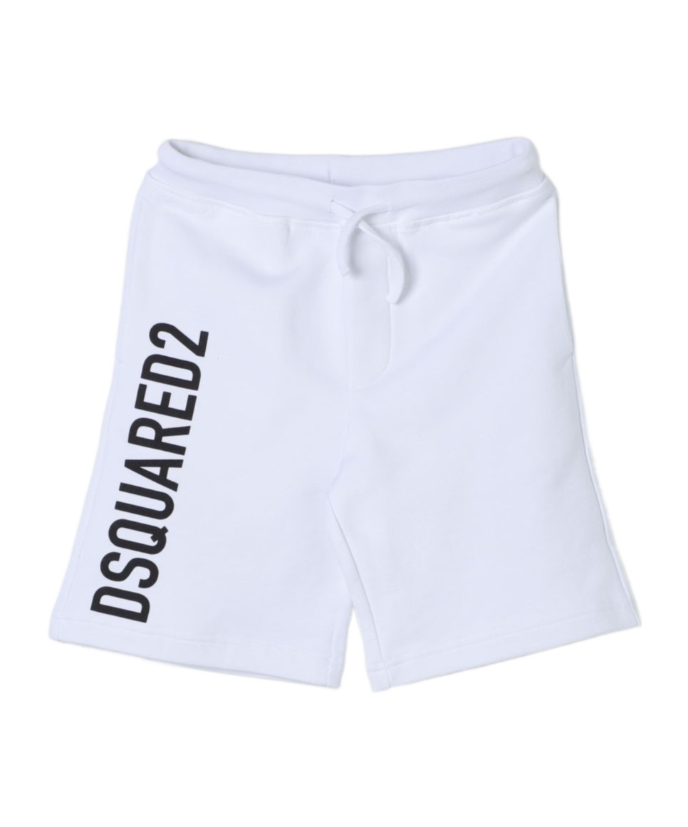 Dsquared2 Logo-print Cotton Shorts In Blue