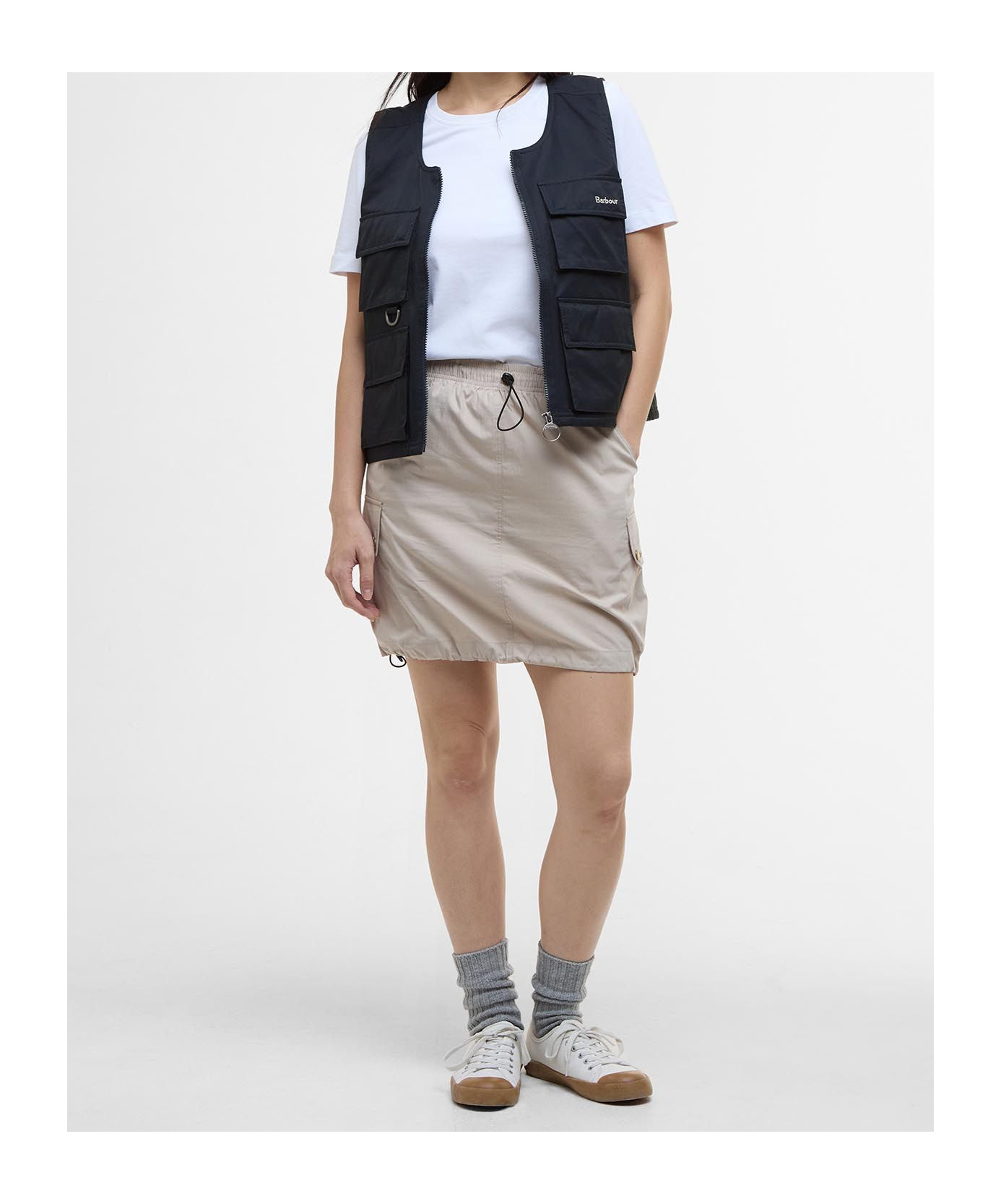 Barbour Waistcoat  Woman Color Blue In Dark Navy Blue/light Sand