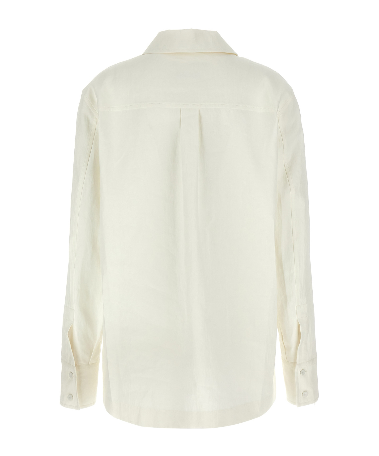 Shop Jil Sander Linen Shirt In White