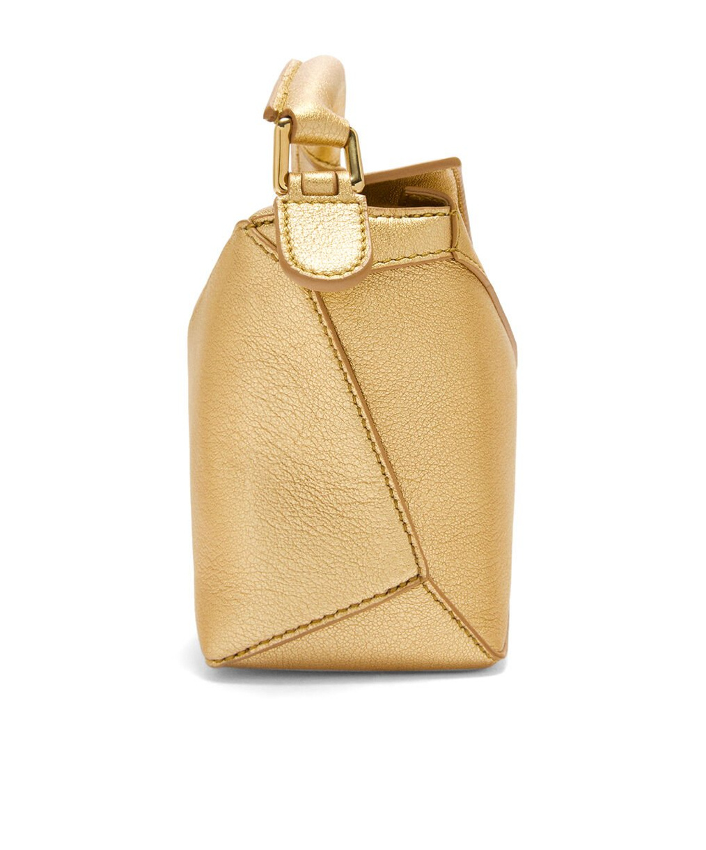 Loewe Small Cubi Anagram Jacquard Canvas And Leather Shoulder Bag In Nude