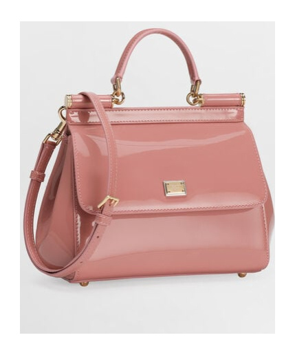 Dolce & Gabbana Small Sicily Tote Bag In Pink