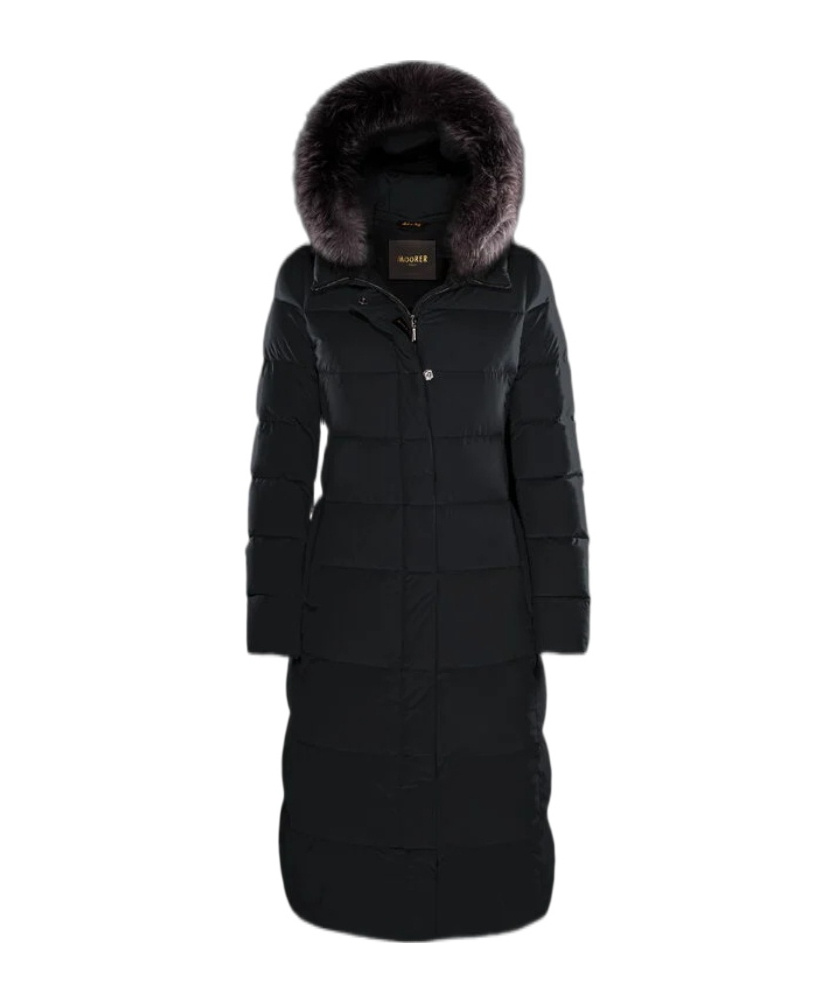 Moorer Zagarakn Hooded Padded Coat In Black