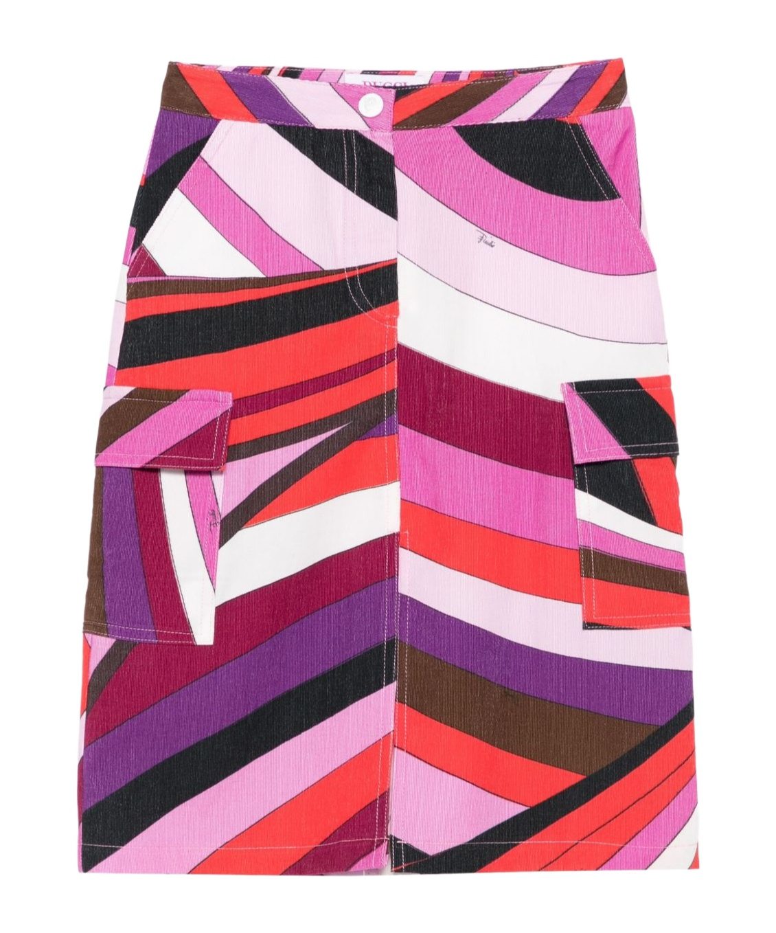 Pucci Geometric-pattern Pocket Skirt In Multi