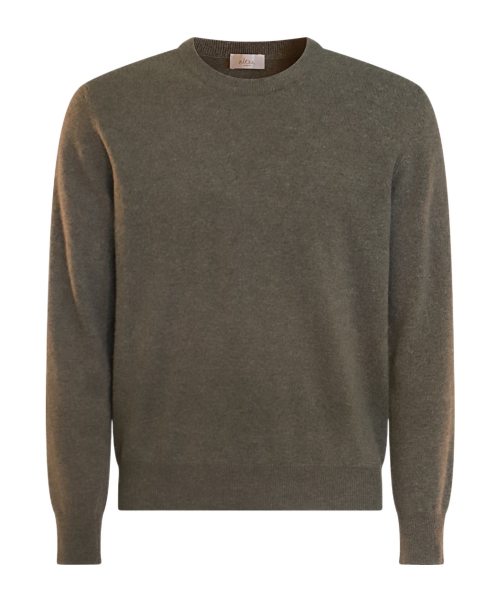 Altea Round Neck Sweater In Green