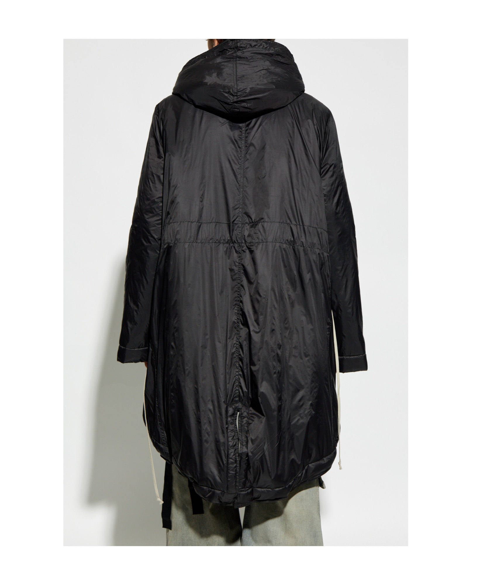 Rick Owens Drkshdw Drkshdw By Rick Owens Mid-length Black Recycled Polyamide Parka In Black