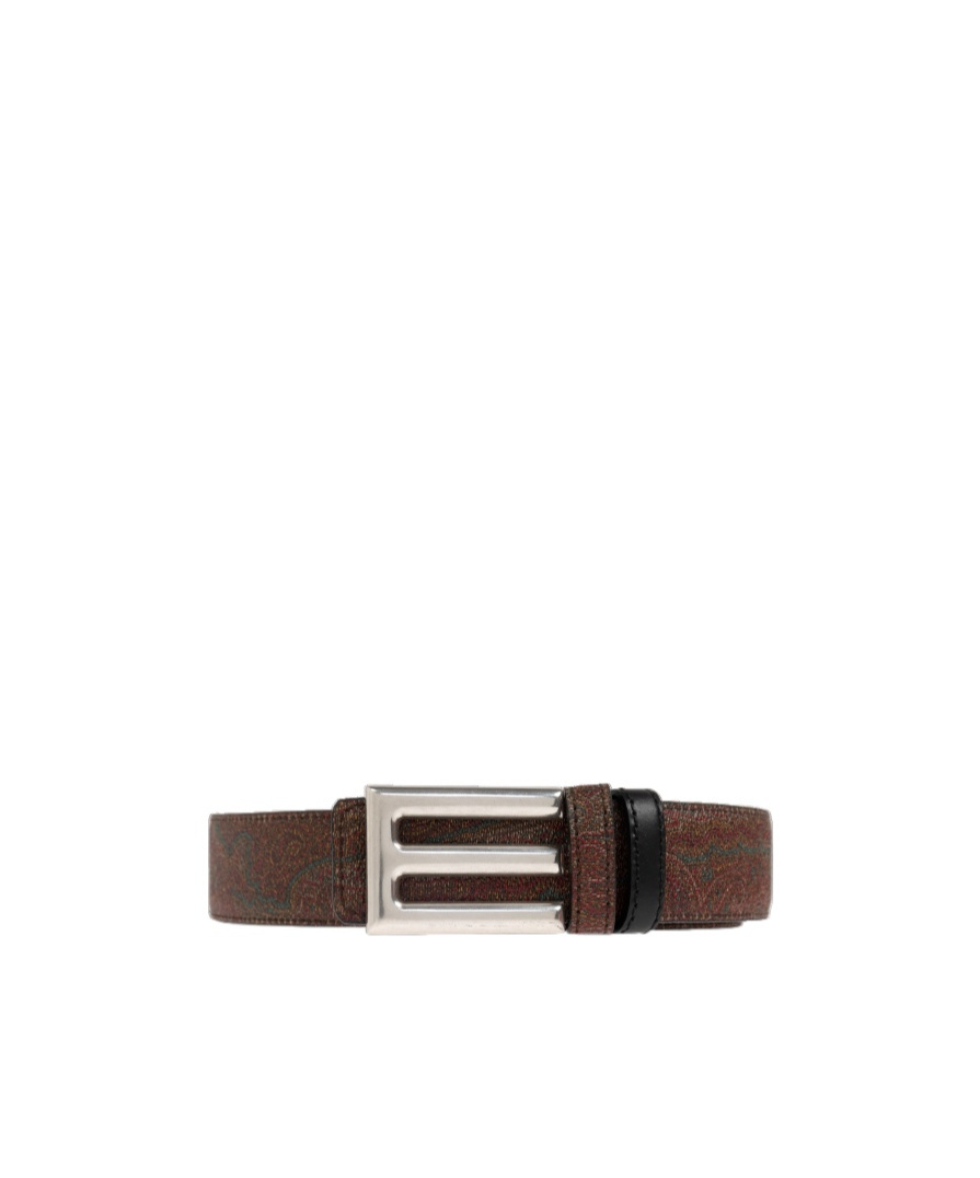 Etro Double-sided Belt In Brown