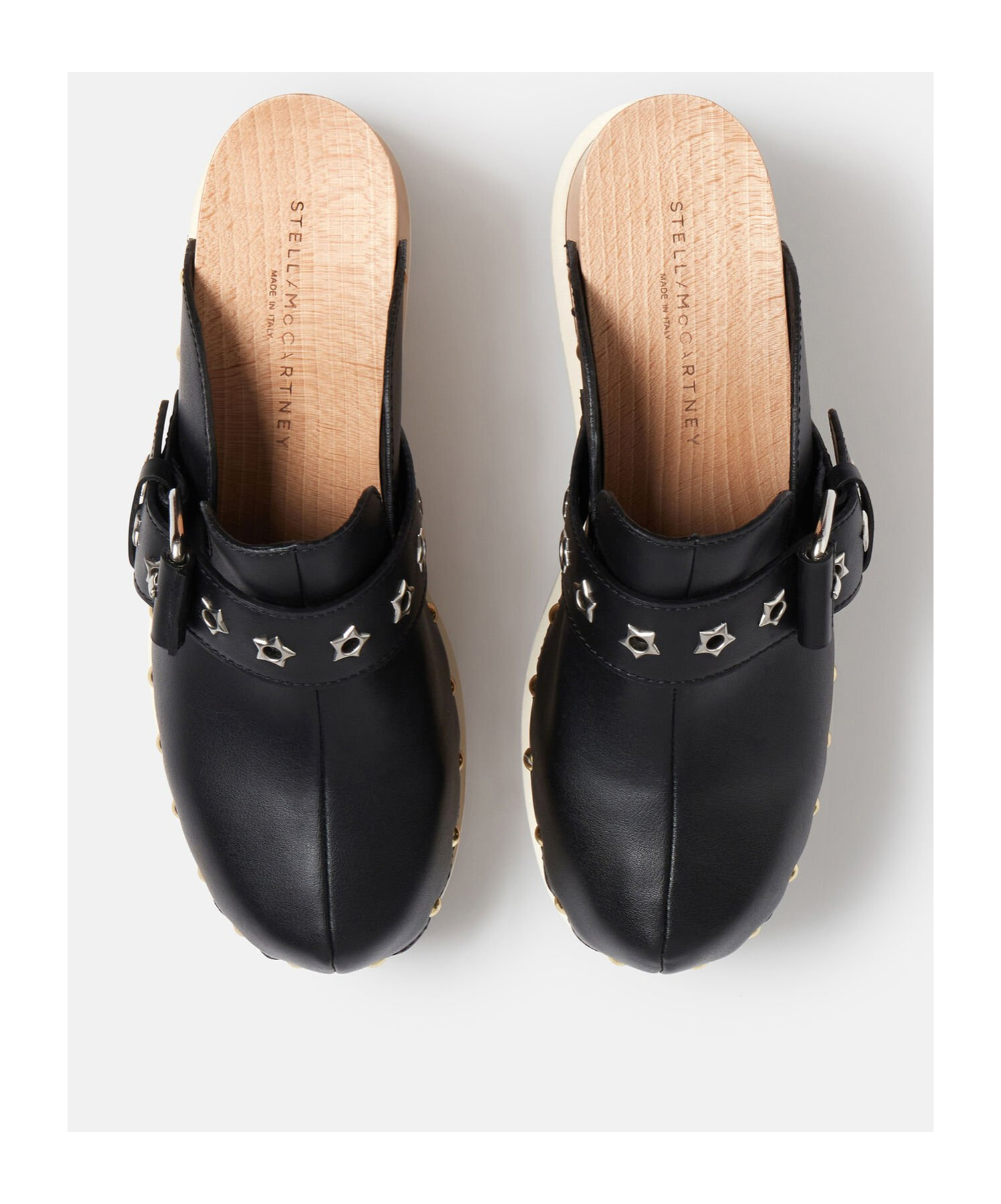 Stella Mccartney Elyse 100mm Stud-embellished Sandals In Black