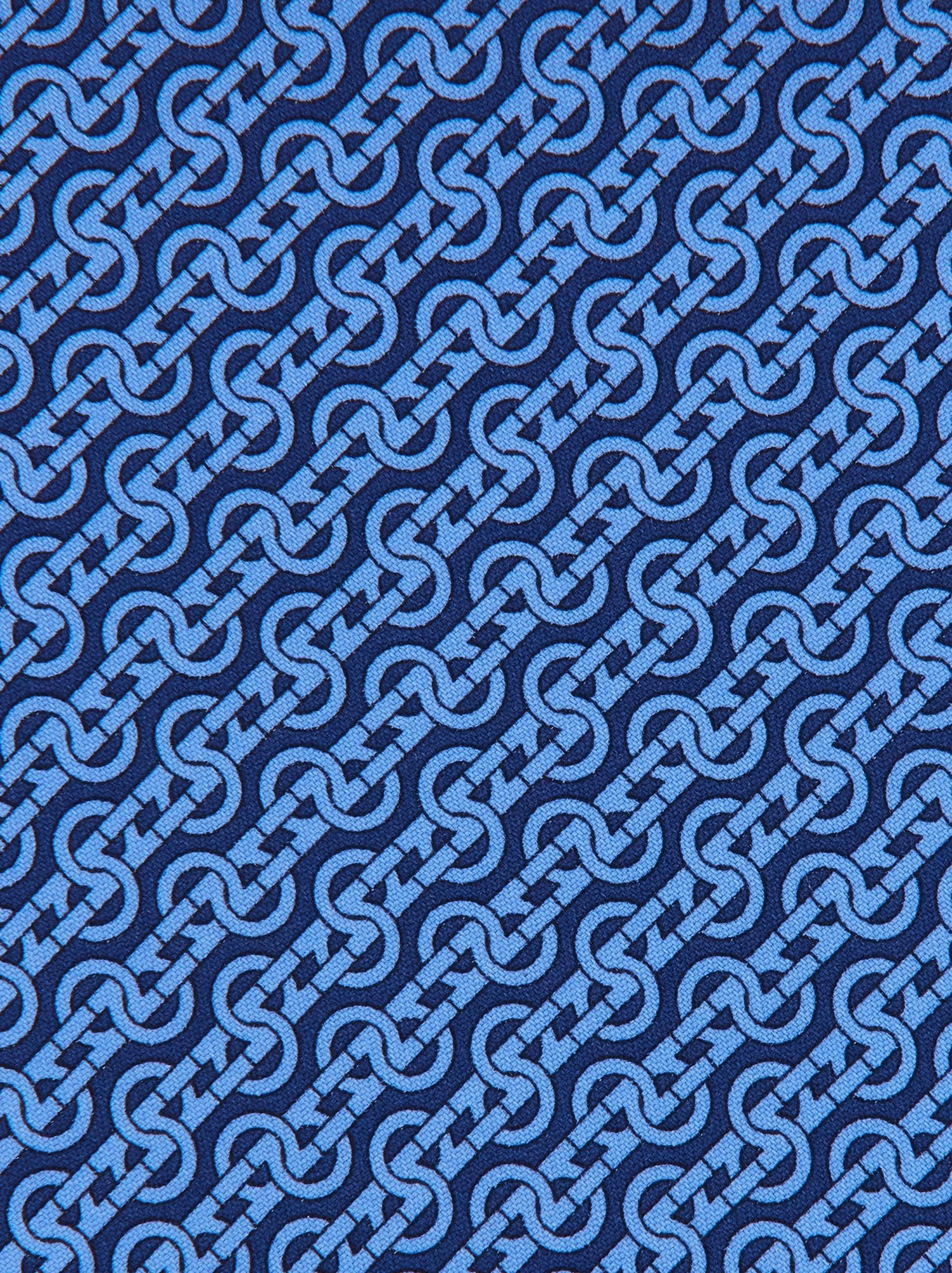 Ferragamo Pointed Tie In Blue