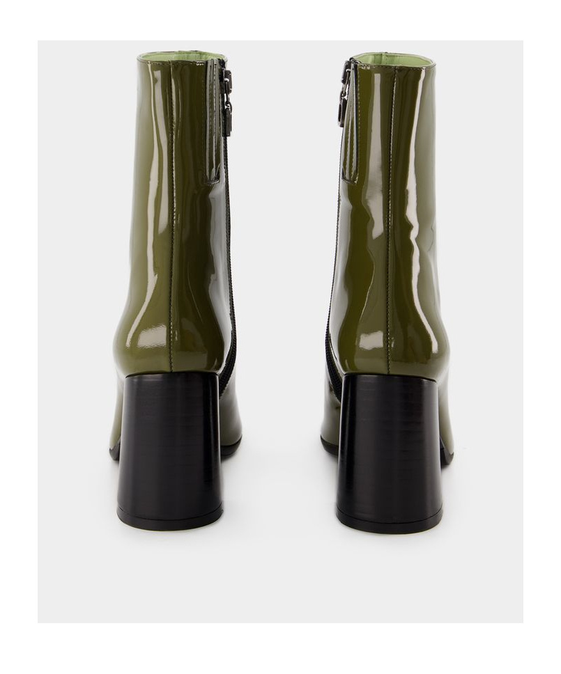CAREL PARIS THICK HEELED SHORT BOOTS