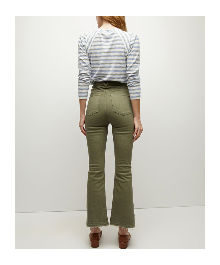 Veronica Beard Belt-loop Jeans In Green