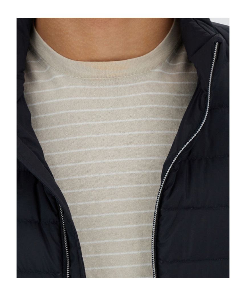 Herno Bomber Ecoage Bomber Jacket In Blue Navy Blue