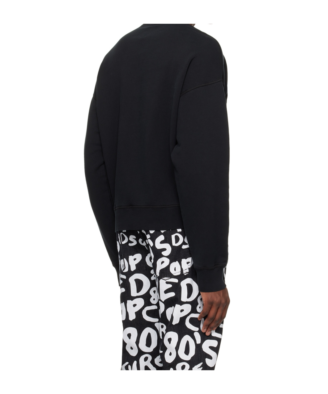 Dsquared2 Black Drop Fit Sweatshirt In Black