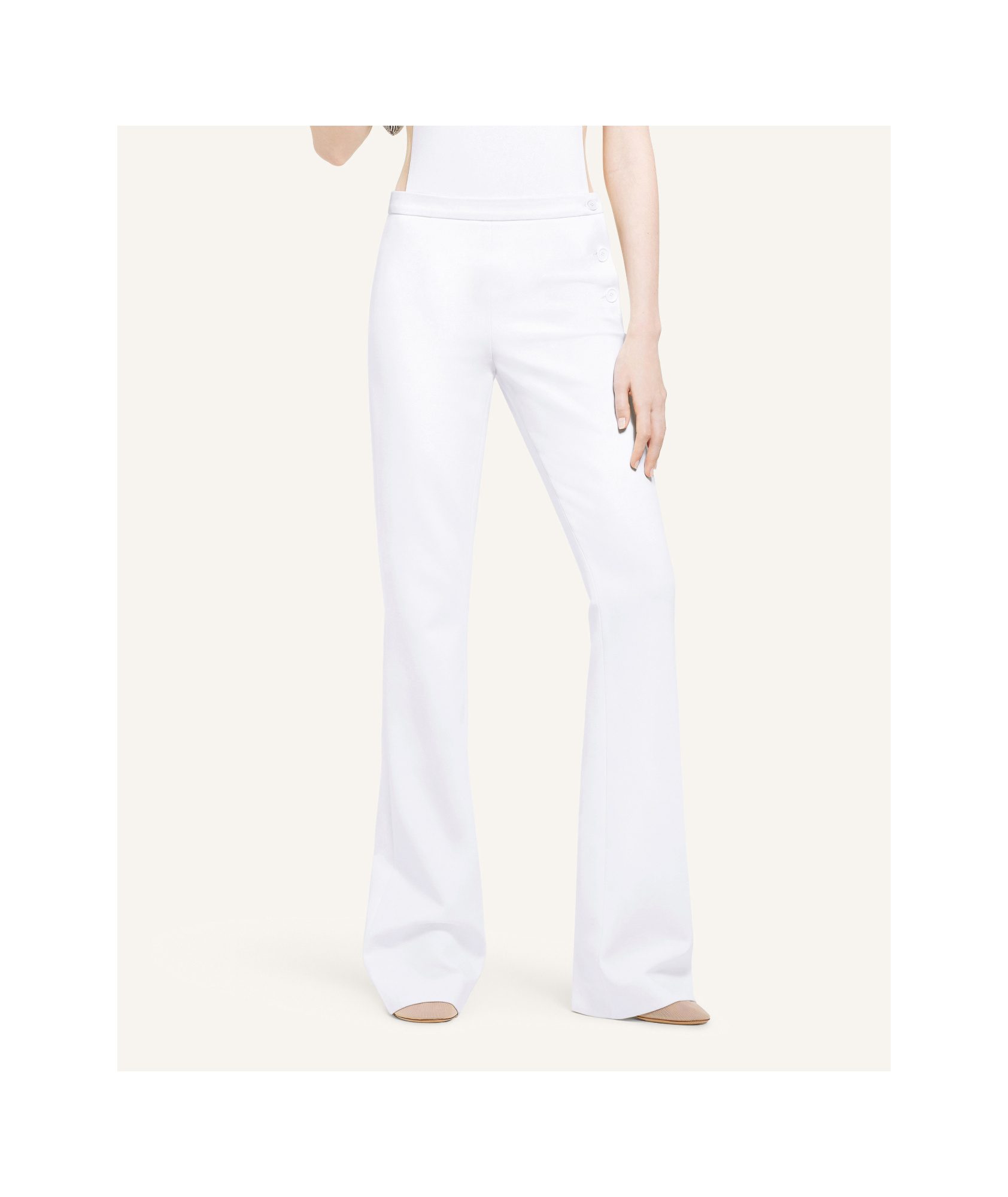Courrèges Oblique Trousers In White