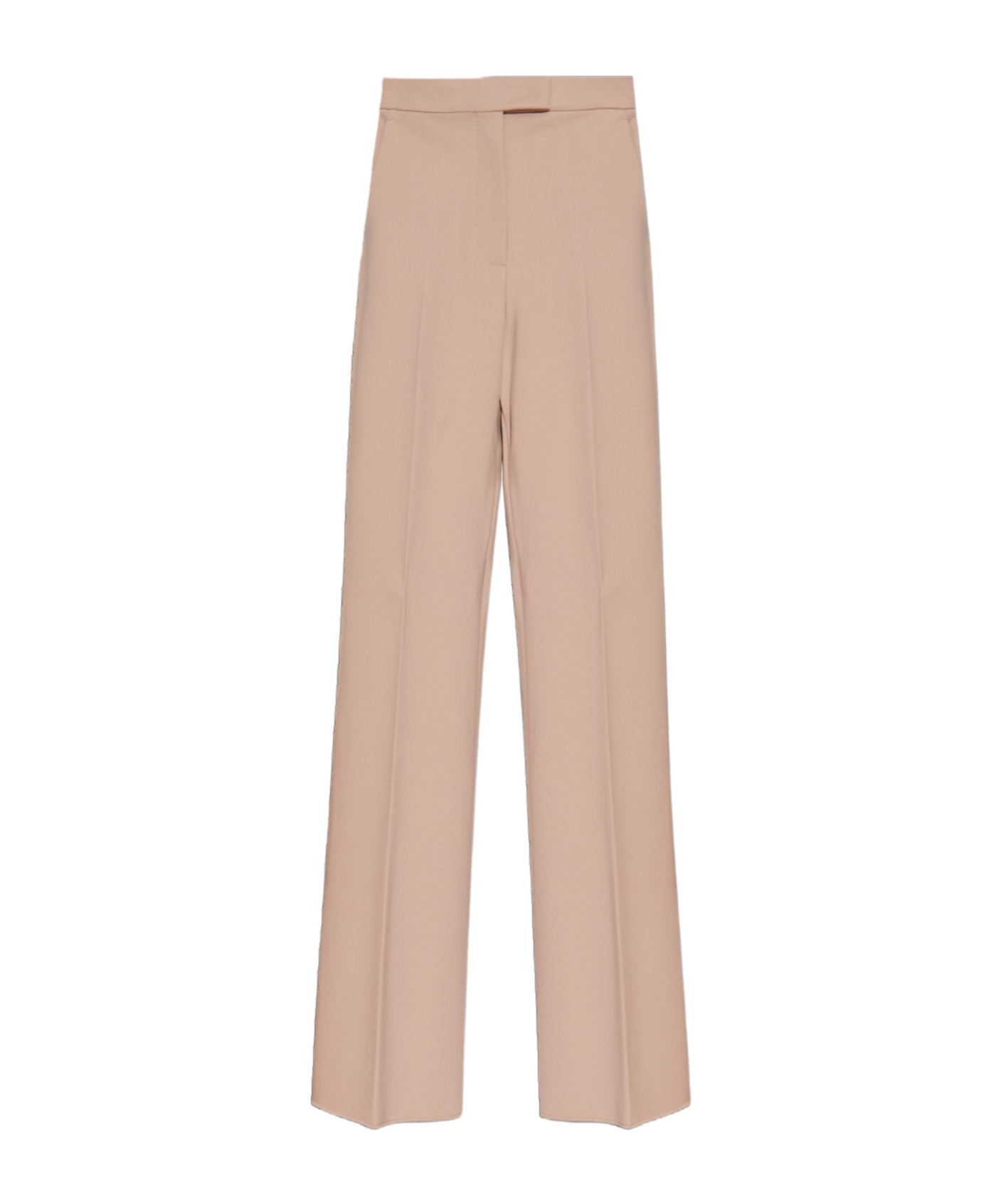 Max Mara High-waisted Casual Pants In Nude