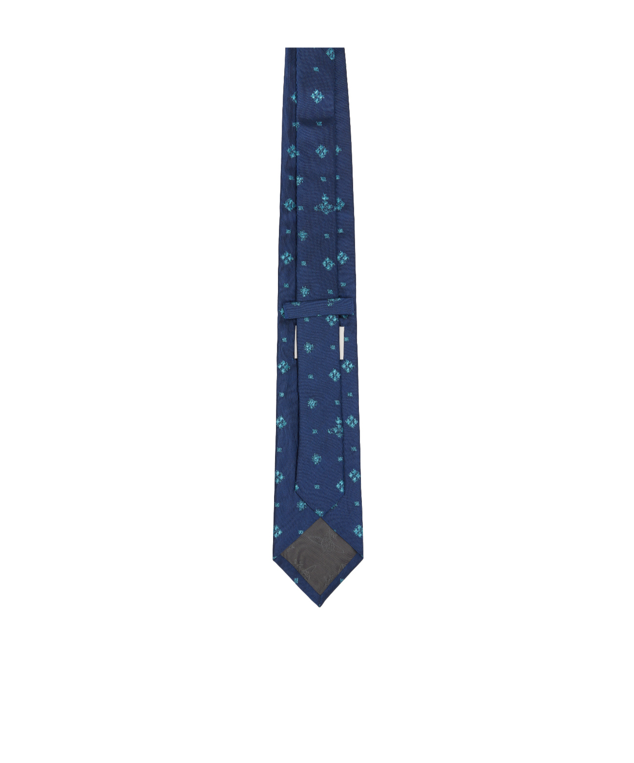 Vivienne Westwood Navy Silk Tie In Blue