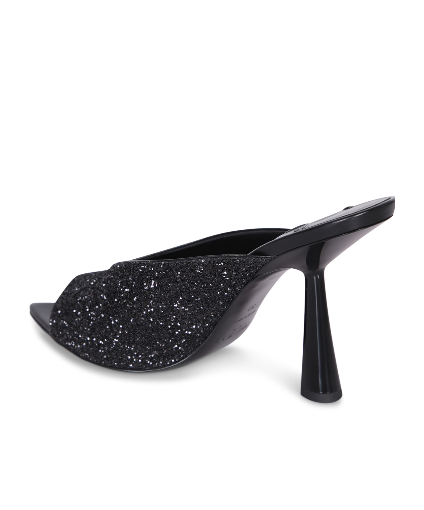Jimmy Choo Maryanne 100 Glittered Mules In Black