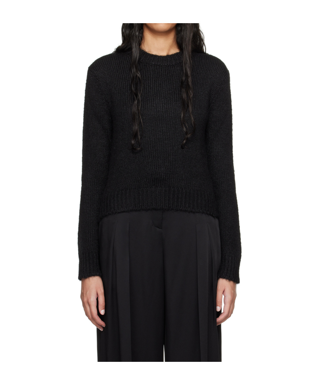 Shop Jil Sander Crew-neck Jumper In Black