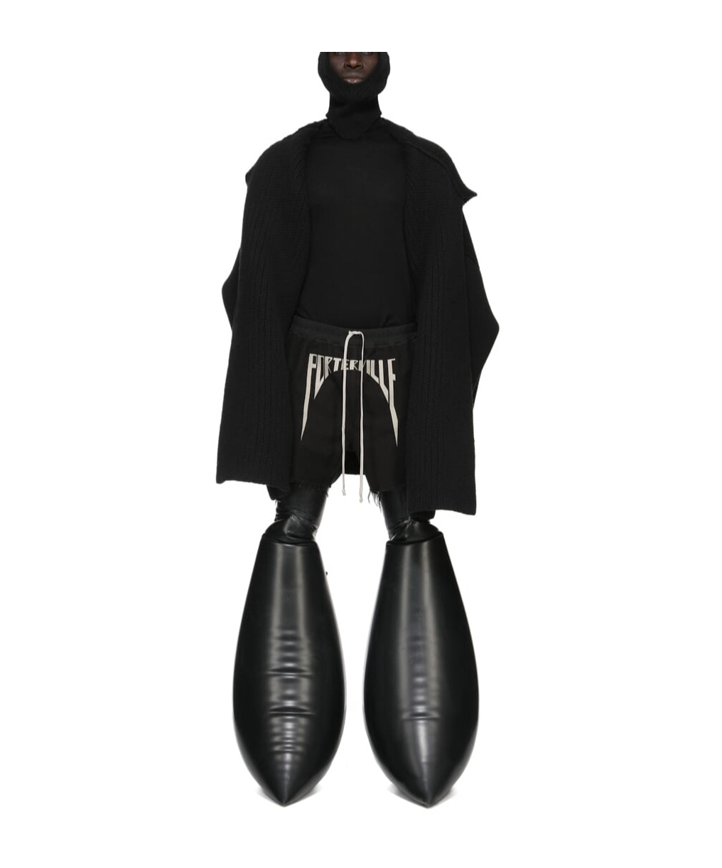 Rick Owens Drawstring Shorts In Black