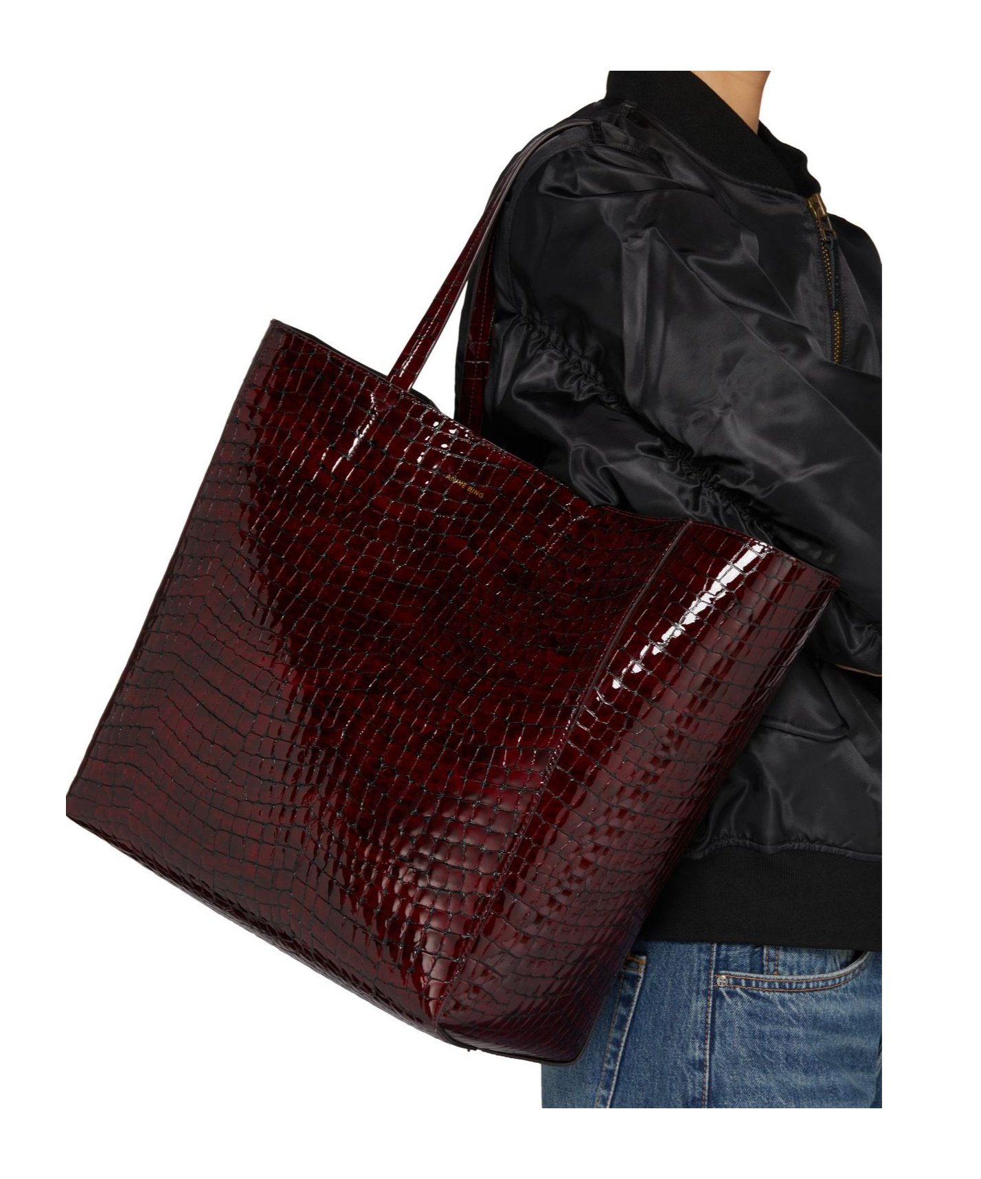 Shop Anine Bing Magnetic Buckle Shoulder Bag