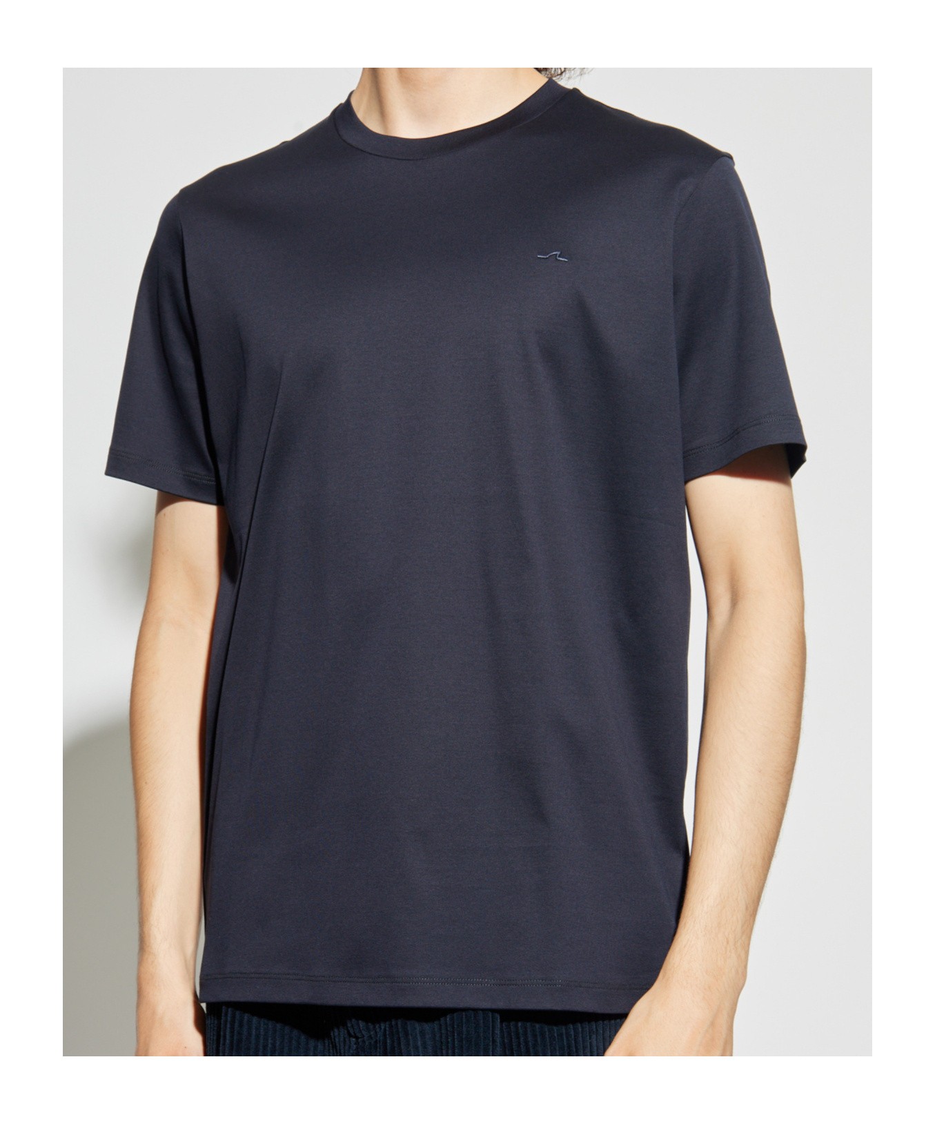 Paul & Shark Logo-embroidered Cotton T-shirt In Black