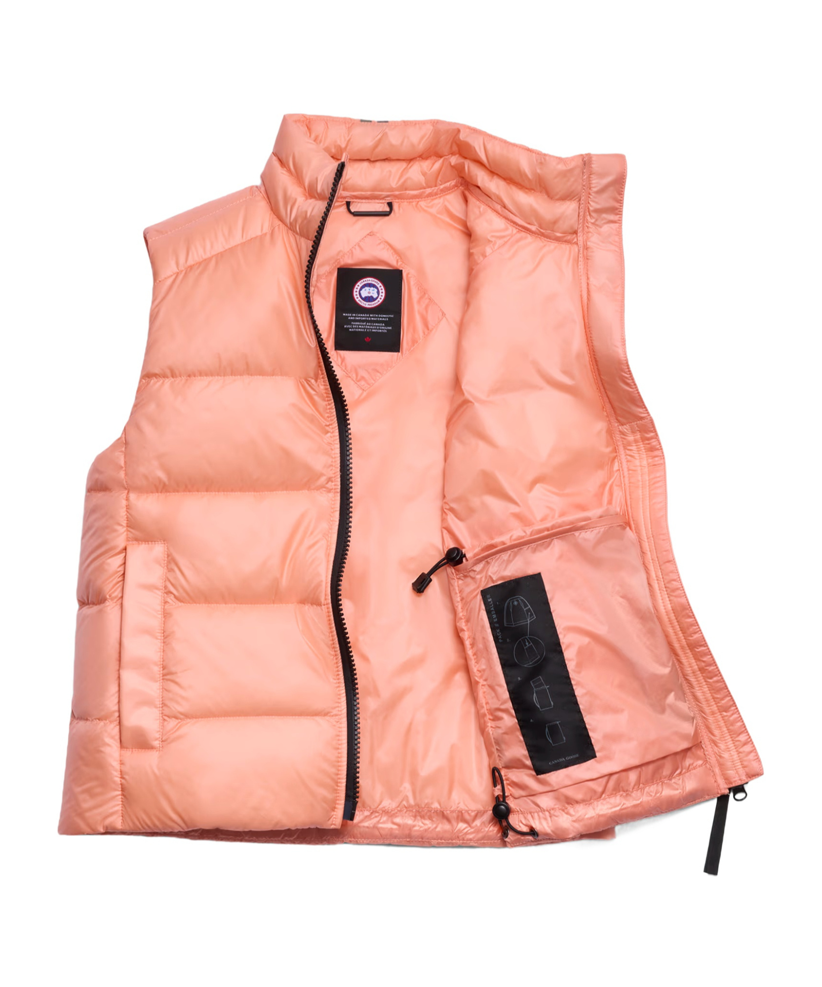 Canada Goose Cypress Vest Black Label In Pink