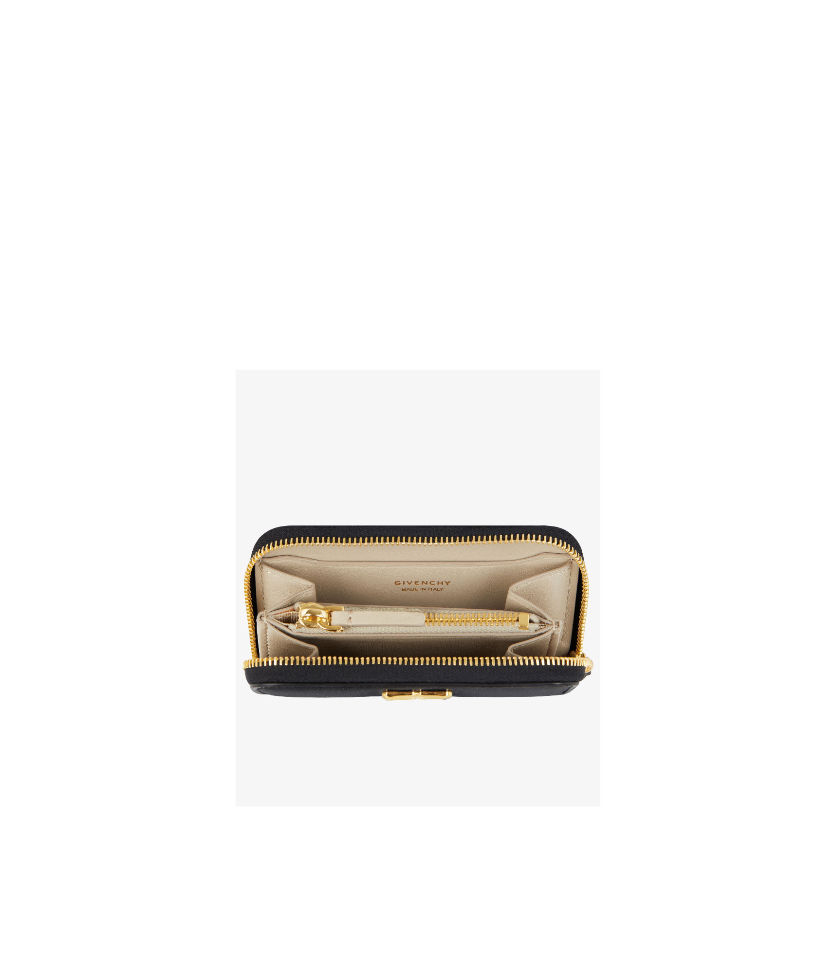 GIVENCHY 4G LIQUID ZIPPED WALLET IN BOX LEATHER