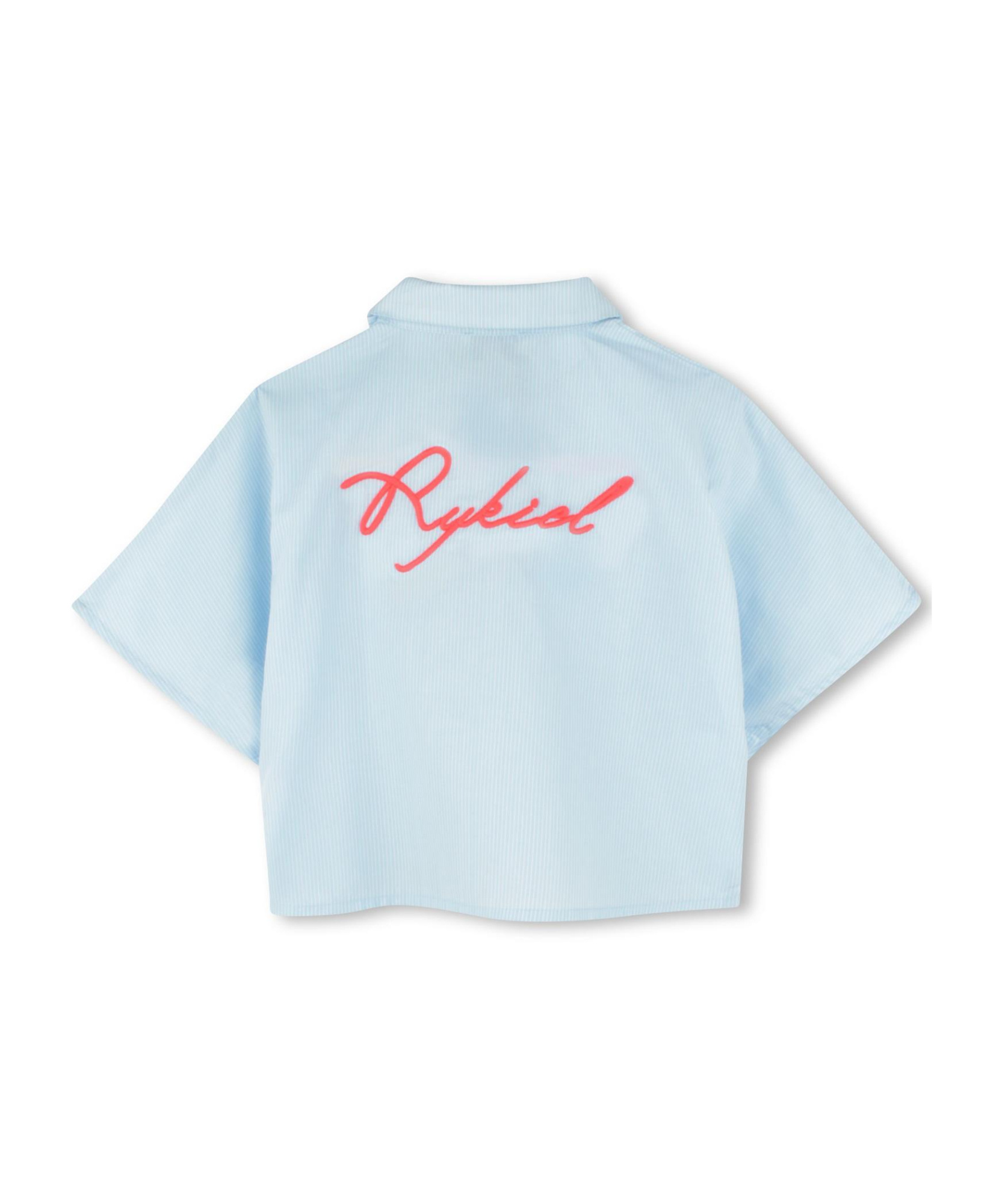 Sonia Rykiel Camicia Con Logo In Blue